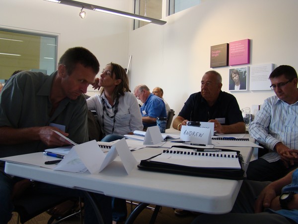 Counties Manukau Police District Sergeant, Ian Pengelly, and Council staff Anna McElrea, Terry Wilkins and Andrew Morgan at the Ã¢â‚¬Å“Crime Prevention Through Environmental DesignÃ¢â‚¬Â� training hosted by Franklin District Council and Franklin Safe Comm